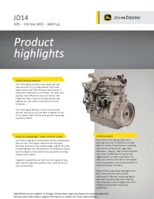 Motory John Deere Construction 6136CI440