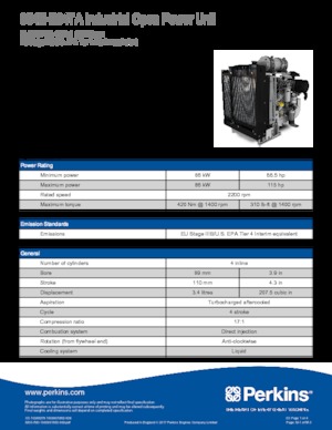 Motory Perkins 854E-E34TA