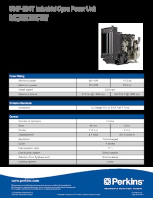Motory Perkins 854F-E34T