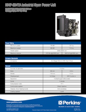 Motory Perkins 854F-E34TA