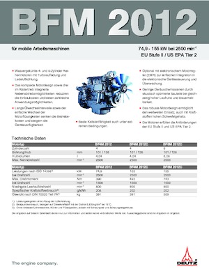 Motory Deutz BF 4 M 2012