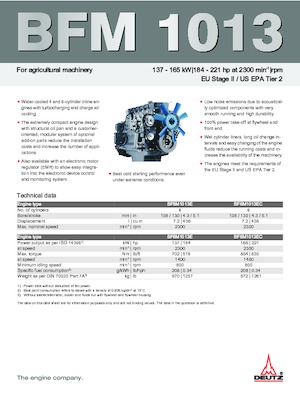 Motory Deutz BF 6 M 1013 E