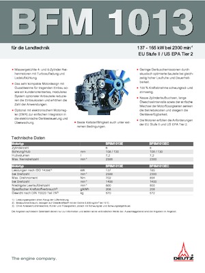 Motory Deutz BF 6 M 1013 EC