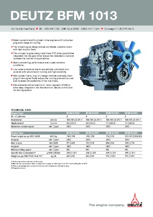 Motory Deutz BF 6 M 1013 FC