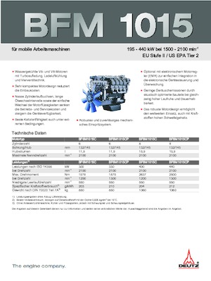 Motory Deutz BF 6 M 1015 C