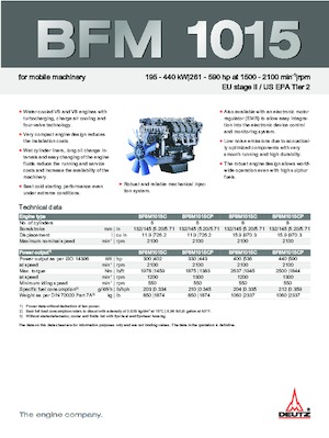 Motory Deutz BF 8 M 1015 CP