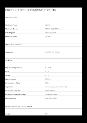 Motory Caterpillar C13