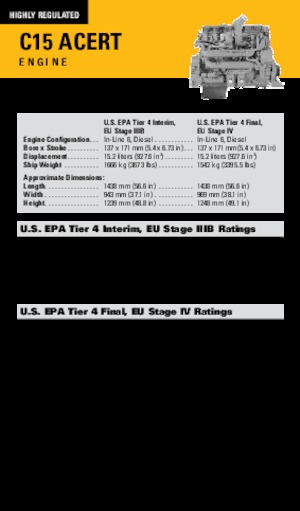 Motory Caterpillar C15 Acert