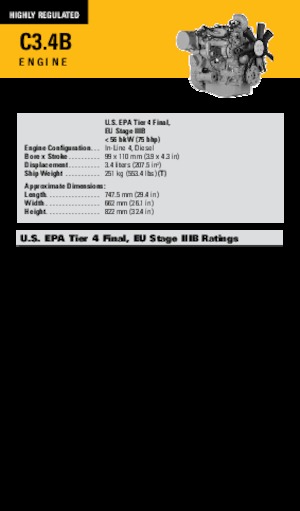 Motory Caterpillar C3.4B