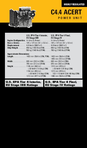 Motory Caterpillar C4.4 Acert