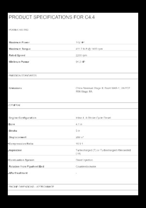 Motory Caterpillar C4.4 Acert