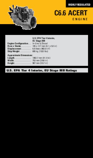 Motory Caterpillar C6.6