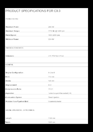 Motory Caterpillar C9.3