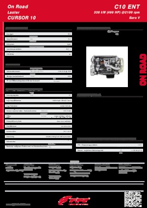 Motory FPT Industrial Cursor10 ENT (338 kW)