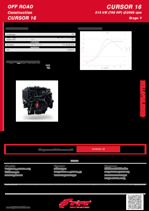 Motory FPT Industrial Cursor16 (515 kW)