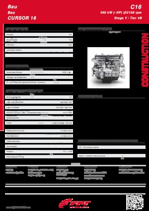 Motory FPT Industrial Cursor16 (Stage V)