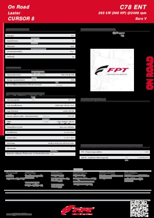 Motory FPT Industrial Cursor78 ENT (265 kW)