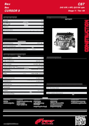 Motory FPT Industrial Cursor87 Stage V