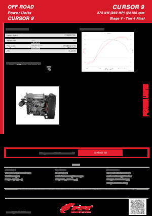 Motory FPT Industrial Cursor9 (275 kW)
