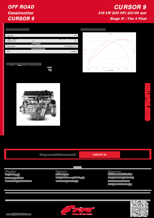 Motory FPT Industrial Cursor9 ENT (245 kW)