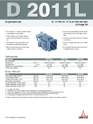 Motory Deutz D 2011 L04