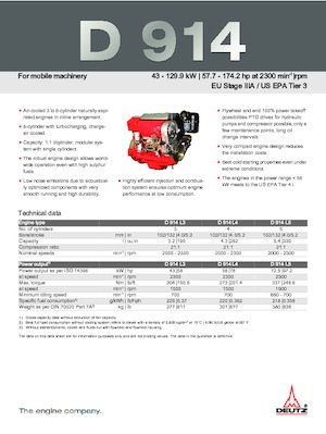 Motory Deutz D 914 L4