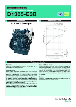 Motory Kubota D1305-E3B