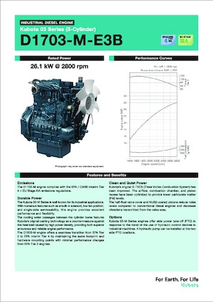 Motory Kubota D1703-M-E3B