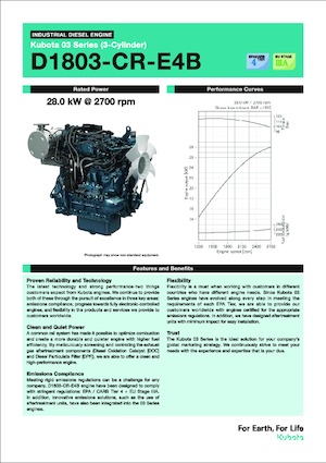 Motory Kubota D1803-CR-E4B
