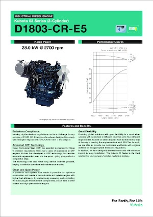Motory Kubota D1803-CR-E5