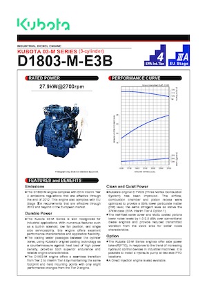 Motory Kubota D1803-M-DI-E2B