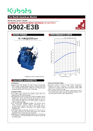Motory Kubota D902-E3B