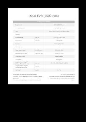 Motory Kubota D905-E2B