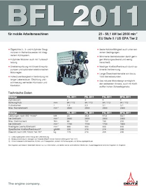 Motory Deutz F 4 L 2011