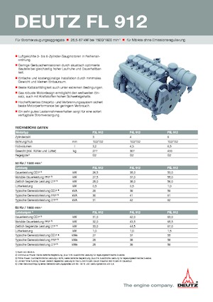 Motory Deutz F 6 L 912 / W