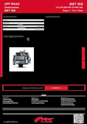 Motory FPT Industrial N67 NG ENT (172 kW)