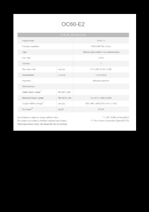 Motory Kubota OC60-E2