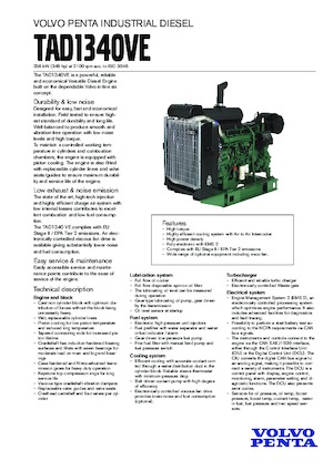 Motory Volvo Penta TAD1340VE