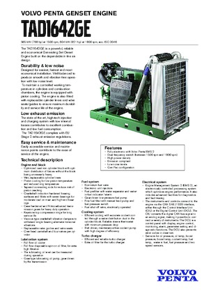 Motory Volvo Penta TAD1642GE