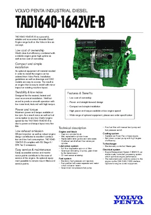 Motory Volvo Penta TAD1640VE-B