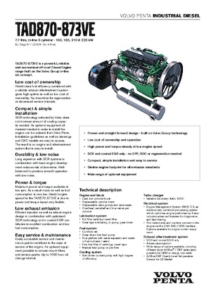 Motory Volvo Penta TAD871VE