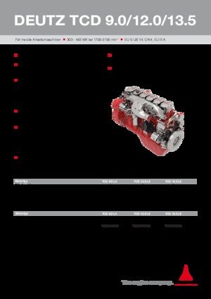 Motory Deutz TCD 12.0 L6