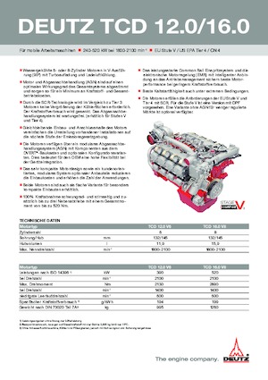 Motory Deutz TCD 16.0 V8