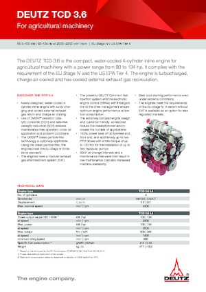 Motory Deutz TD 3.6 L4