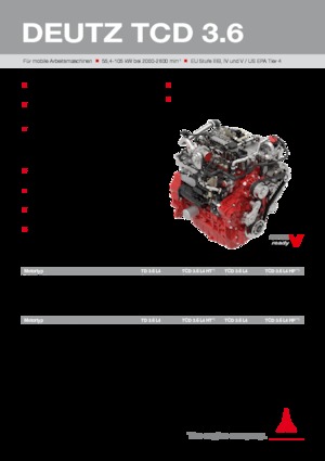 Motory Deutz TCD 3.6 L4