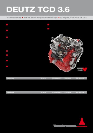 Motory Deutz TCD 3.6 L4