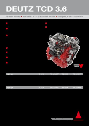 Motory Deutz TCD 3.6 L4 HT