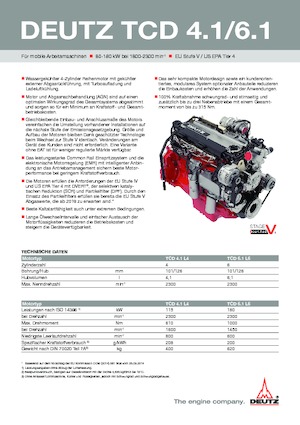 Motory Deutz TCD 4.1 L4
