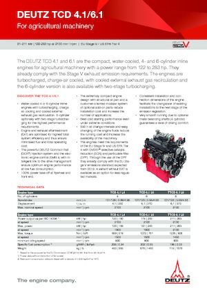 Motory Deutz TCD 4.1