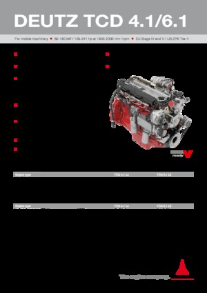 Motory Deutz TCD 6.1 L6